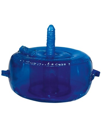 Coussin gonflable bleu avec vibromasseur intégré - R565377